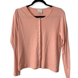 Partners light pink knit cardigan Longsleeve sweater M